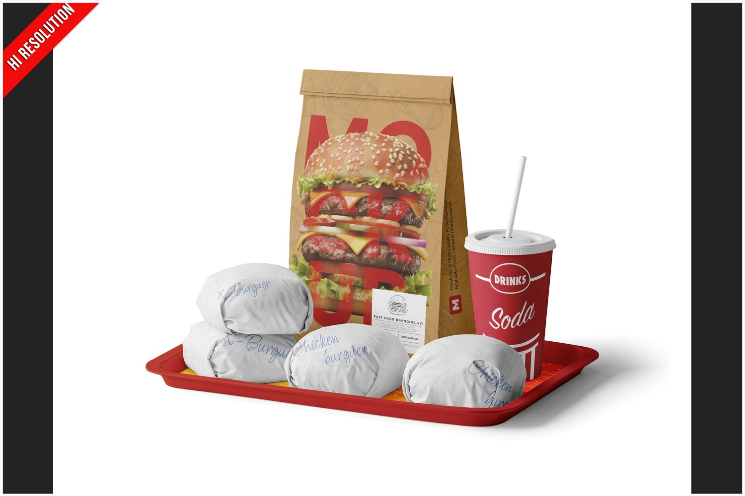 Fast Casual Fast Food Kit Mockup