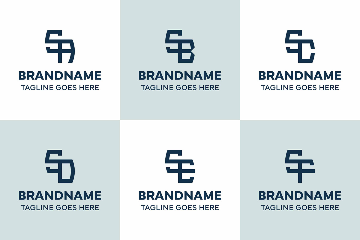 Letters SA SB SC SD SE SF Logo, a Branding & Logo Template by Pray Art Design Studio (Photo 1 of 2)