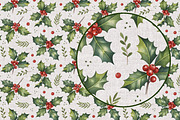 Christmas holly seamless pattern, a Pattern Graphic by Kreeya Art Shop (Thumbnail 10 of 13)