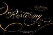 Rastering| Elegant Calligraphy Font, a Script Font by Romiecreative (Thumbnail 1 of 13)
