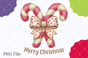 Latch Hook Yarn Faux Candycane Chris, an Illustration by designcity5