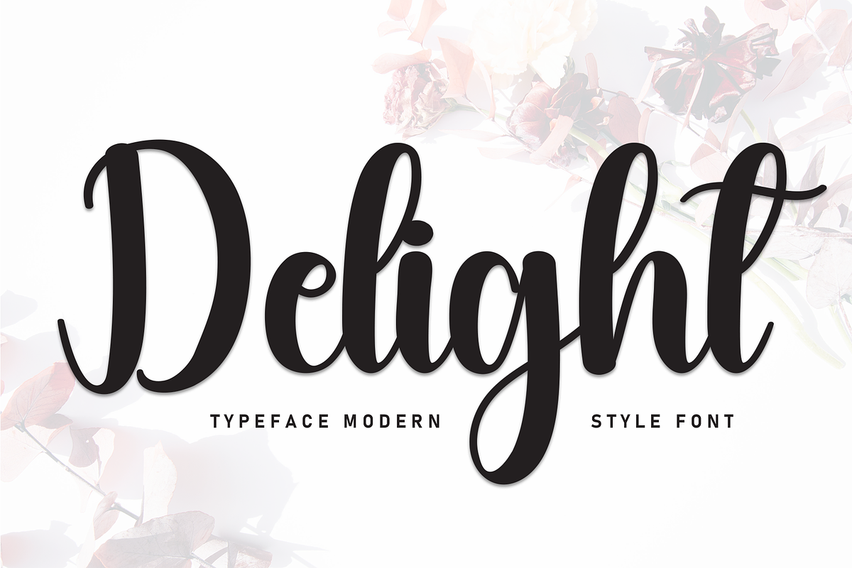 Delight | Script Font, a Handwritten Font by Scratchones (Photo 1 of 8)