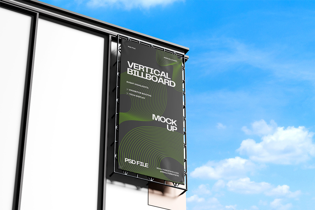 Vertical Billboard Mockup, an Advertising Mockup by xavier_studio (Photo 5 of 5)