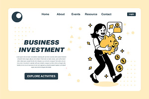 BUSINESS INVESTMENT, a Finance Illustration by frog.ground