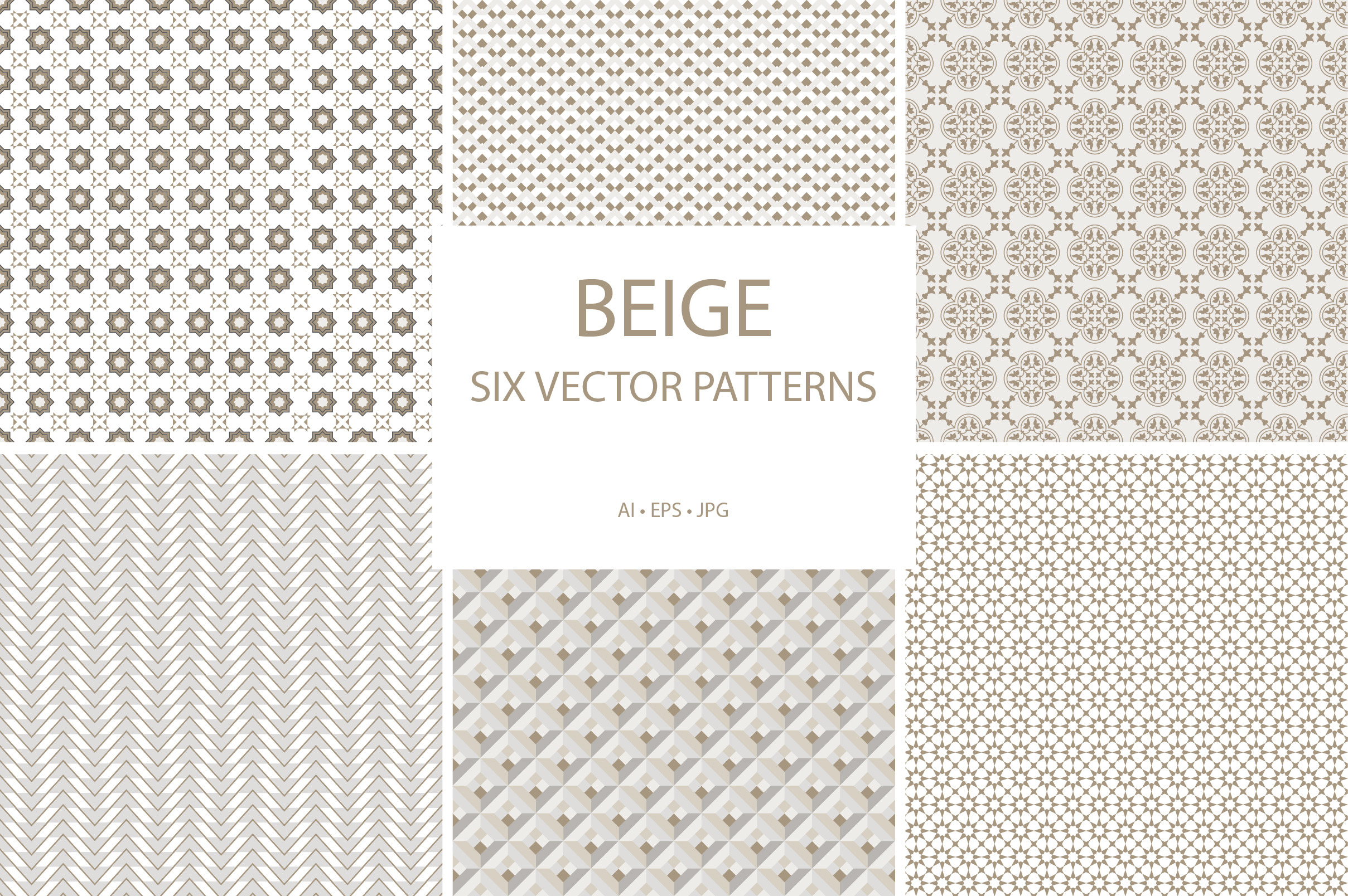 Beige Patterns, a Pattern Graphic by Pop Rocks