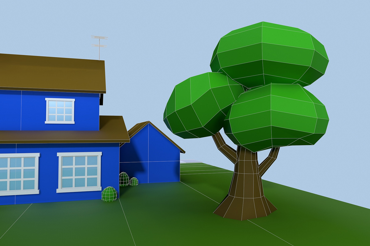 Low Poly House 1, an Architecture 3D Model by Midgardians (Photo 13 of 14)