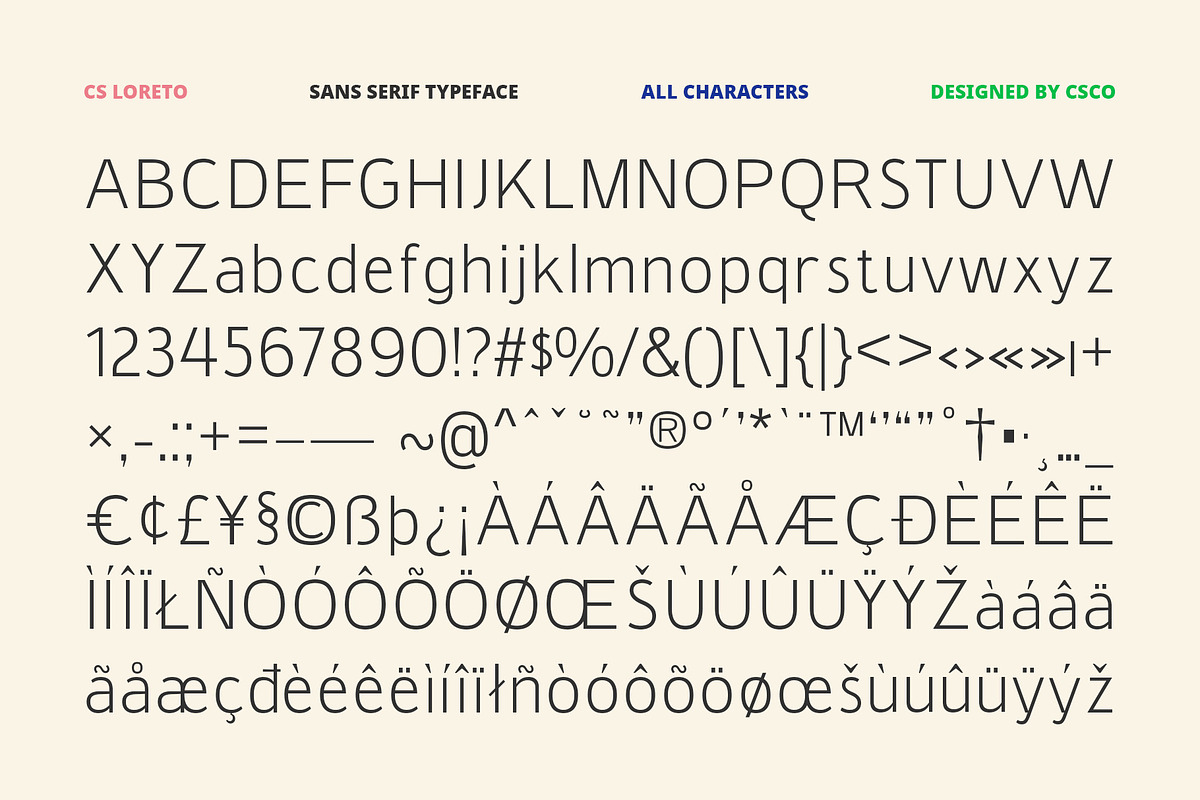 CS Loreto – Contemporary Font, a Sans Serif Font by Craft Supply Co. (Photo 8 of 8)