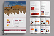 Modern Summer Portfolio Template, a Brochure Template by MightyDesign (Thumbnail 1 of 6)