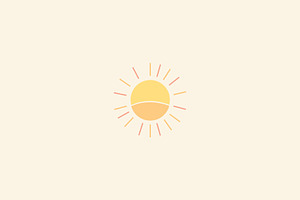 Sun Clipart Design Vector