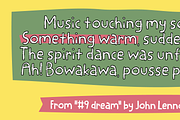 Something Warm - a comfy font, a Font by pizzadudedotdk (Thumbnail 5 of 9)