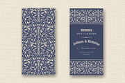 Wedding Set. Pattern and Invitation., a Card Template by NataLito (Thumbnail 3 of 7)
