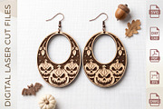 Halloween Earring SVG Collection, an Object Graphic by WoodoraCut (Thumbnail 4 of 11)