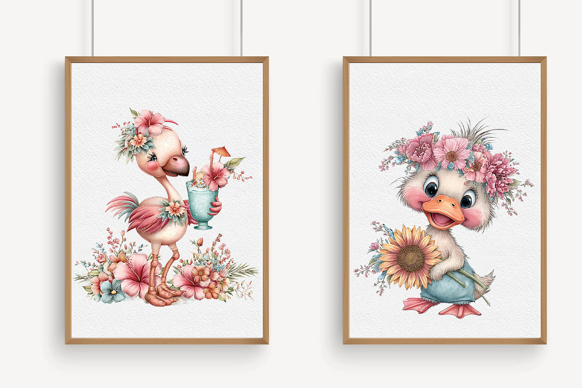 Whimsical Summer Animal Clipart, an Icon by Libby Wishes (Photo 3 of 5)