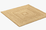 Dina Coastal Jute Rug Square, a Furniture 3D Model by 3dmitruk (Thumbnail 7 of 15)