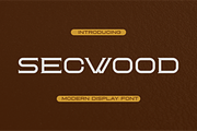 Secwood Font, a Serif Font by brahamb_design (Thumbnail 1 of 5)