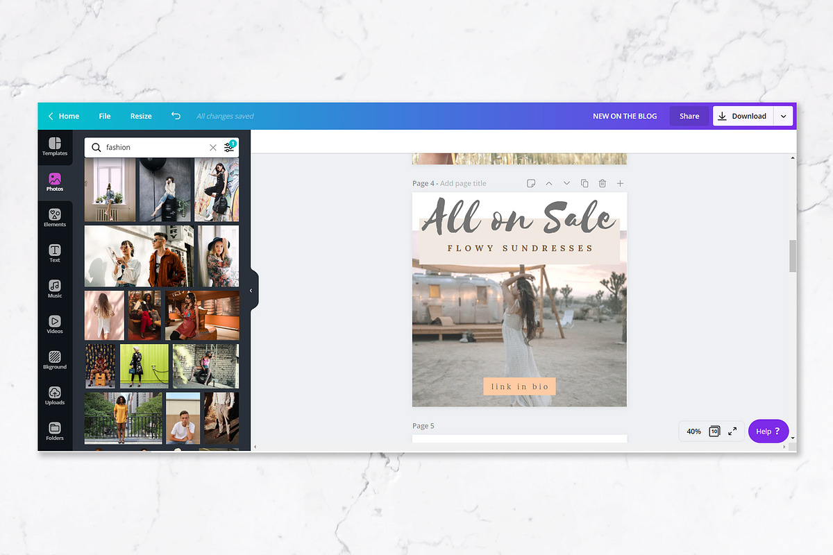 Instagram Posts for Canva | Peach, a Social Media Template by Thirty One Palms Studio (Photo 6 of 6)
