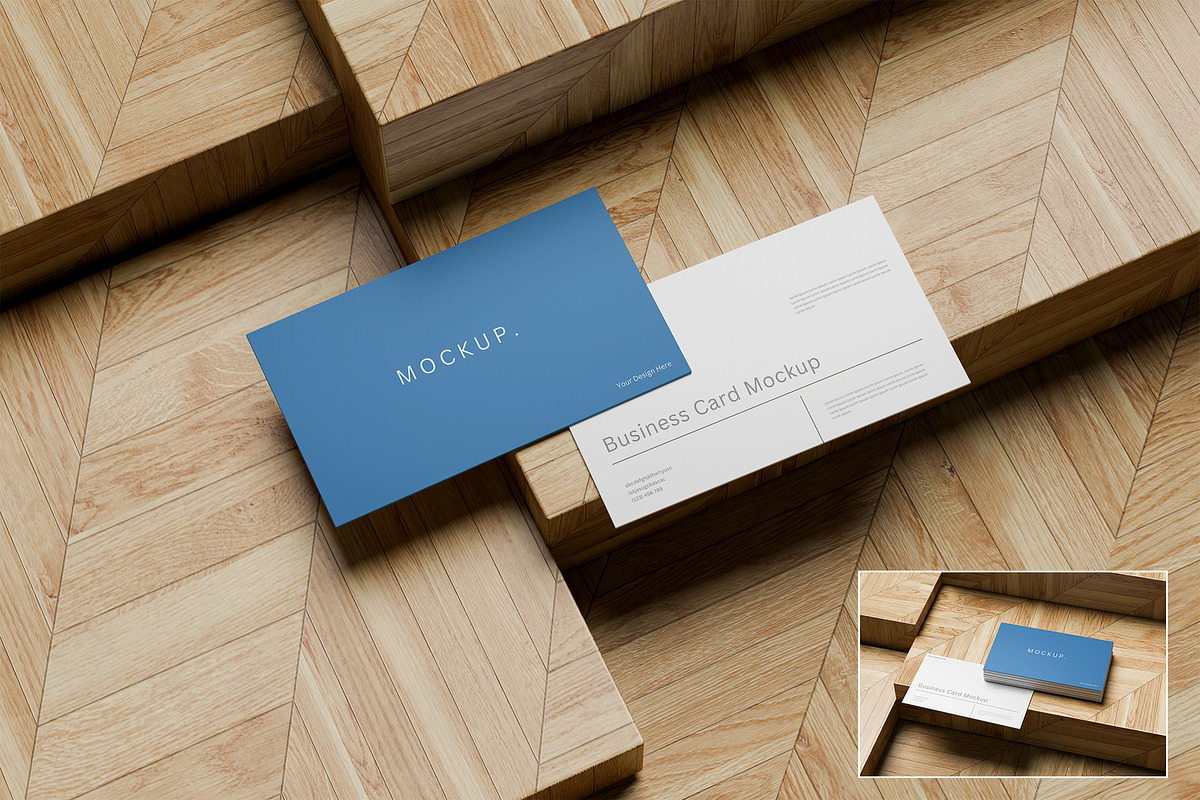 Business Card Mockup, an Advertising Mockup by Design Source_ (Photo 1 of 3)