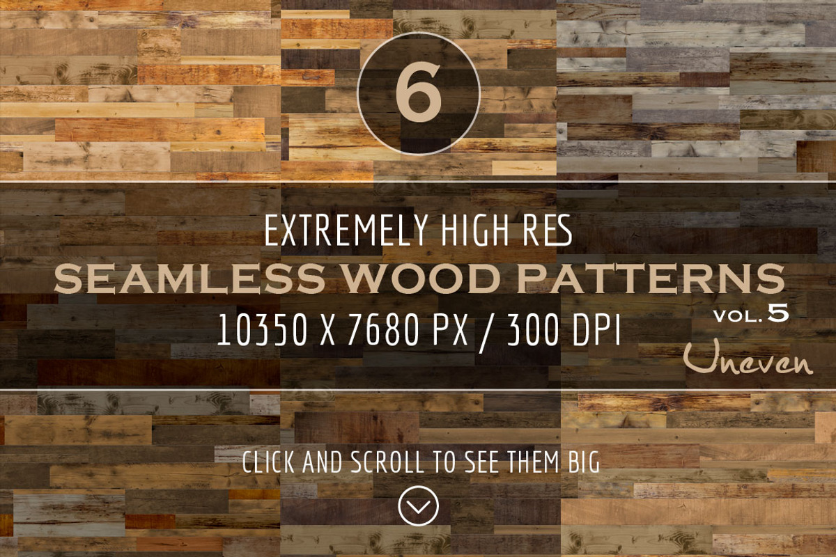 Extremely HR Wood Patterns vol. 5, a Pattern Graphic by Fresh Design ...