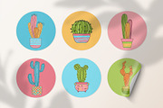 Cacti in flower pot home plants set, an Object Illustration by Neliakott ♥ (Thumbnail 5 of 8)