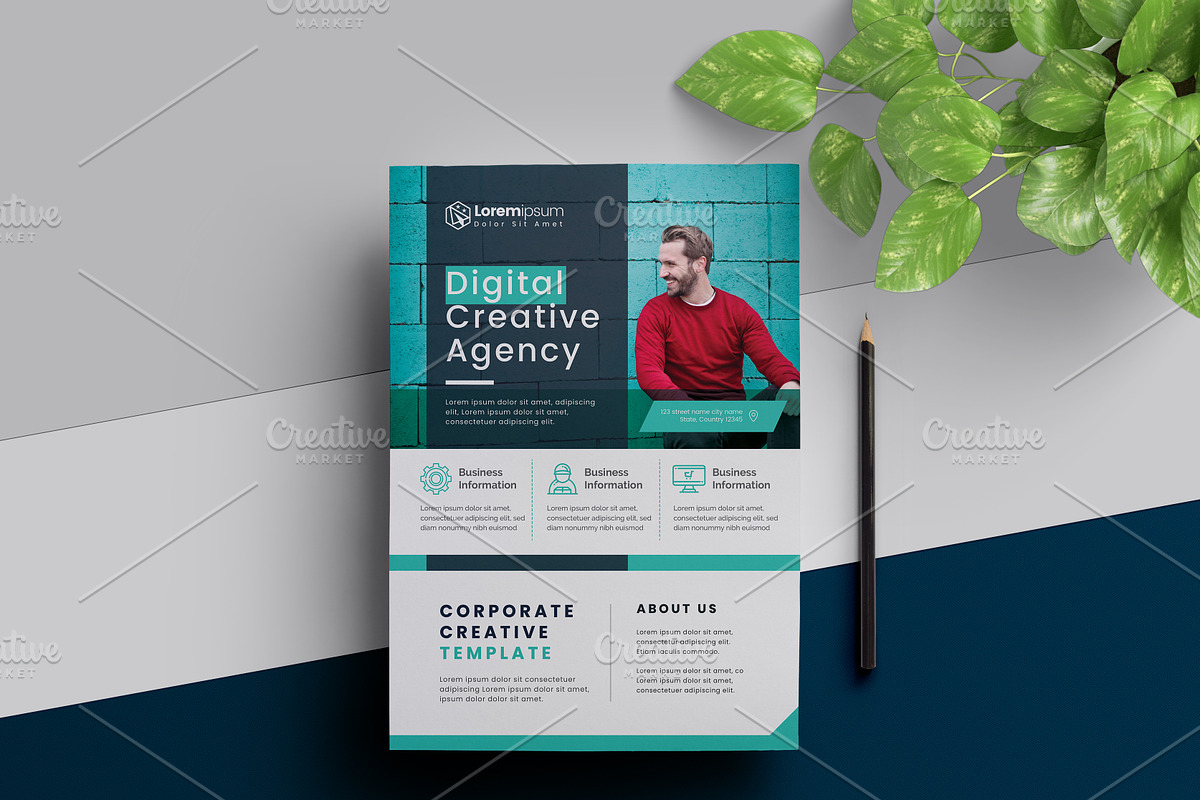 Clean Flyer Template, a Flyer Template by Cristal Pioneer