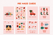 Cute Christmas vector clipart, a Decorative Illustration by viktoriiavk (Thumbnail 5 of 7)