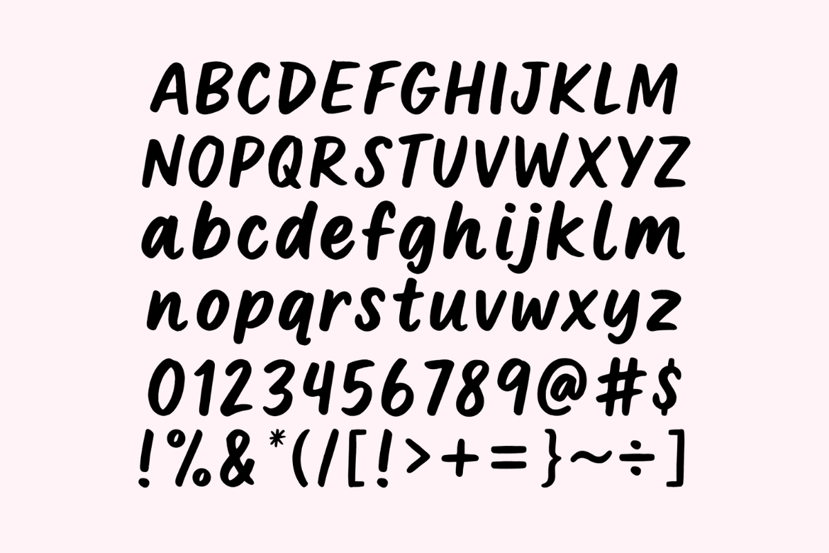 Caleb Sofia - Handwritten Bold Font, a Handwritten Font by Jozoor (Photo 8 of 8)
