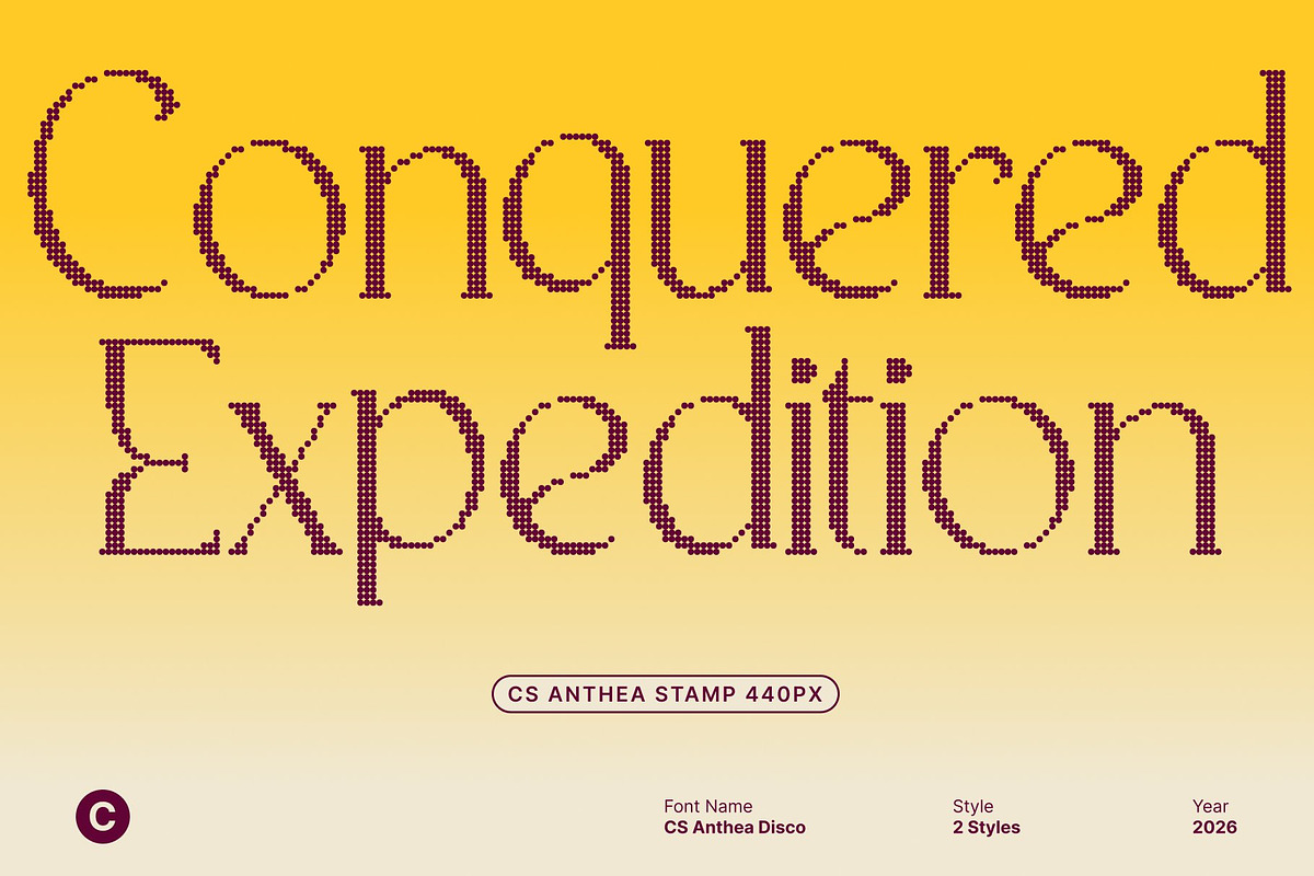 CS Anthea Disco, a Serif Font by Craft Supply Co. (Photo 6 of 8)