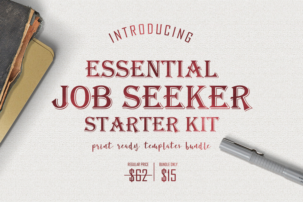 Essential Job Seeker Starter Kit, a Resume Template by voryu (Photo 1 of 5)
