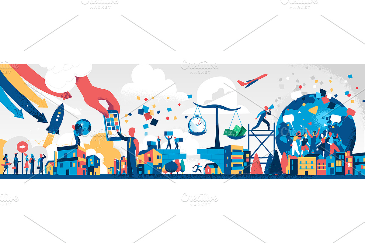 15 Vector World Illustrations, a Person Illustration by Hurcastock! (Photo 2 of 16)
