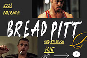 Bread Pitt: Modern Brush Font, a Script Font by GearShift (Thumbnail 1 of 6)