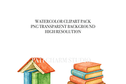 Book Clipart Set, a Decorative Illustration by Pati Charm Studio (Thumbnail 4 of 8)