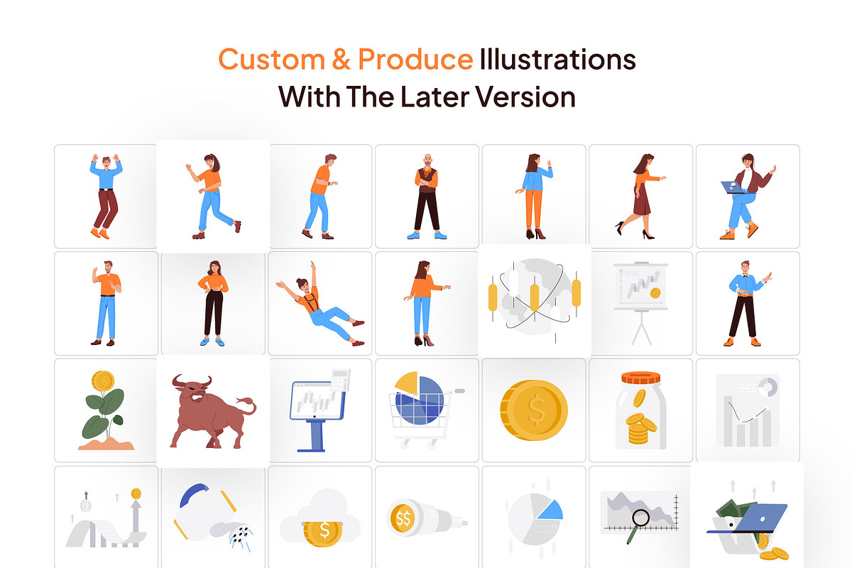 Stock and Finance Illustration Set, a Person Illustration by Vectors Market (Photo 4 of 8)