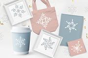 Christmas Snowflake Dingbats, a Symbol Font by Happy Letters (Thumbnail 5 of 5)