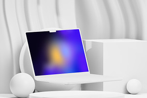MacBook 14 Pro Clay Mockups