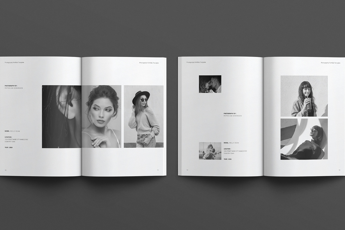 Photography Portfolio Template, a Brochure Template by E-Type (Photo 5 of 8)
