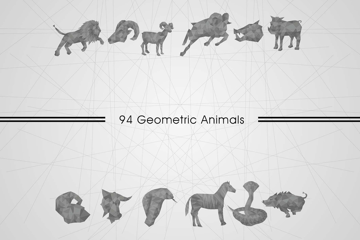 94 Geometric Animals, an Animal Illustration by RHY Studio (Photo 1 of 4)