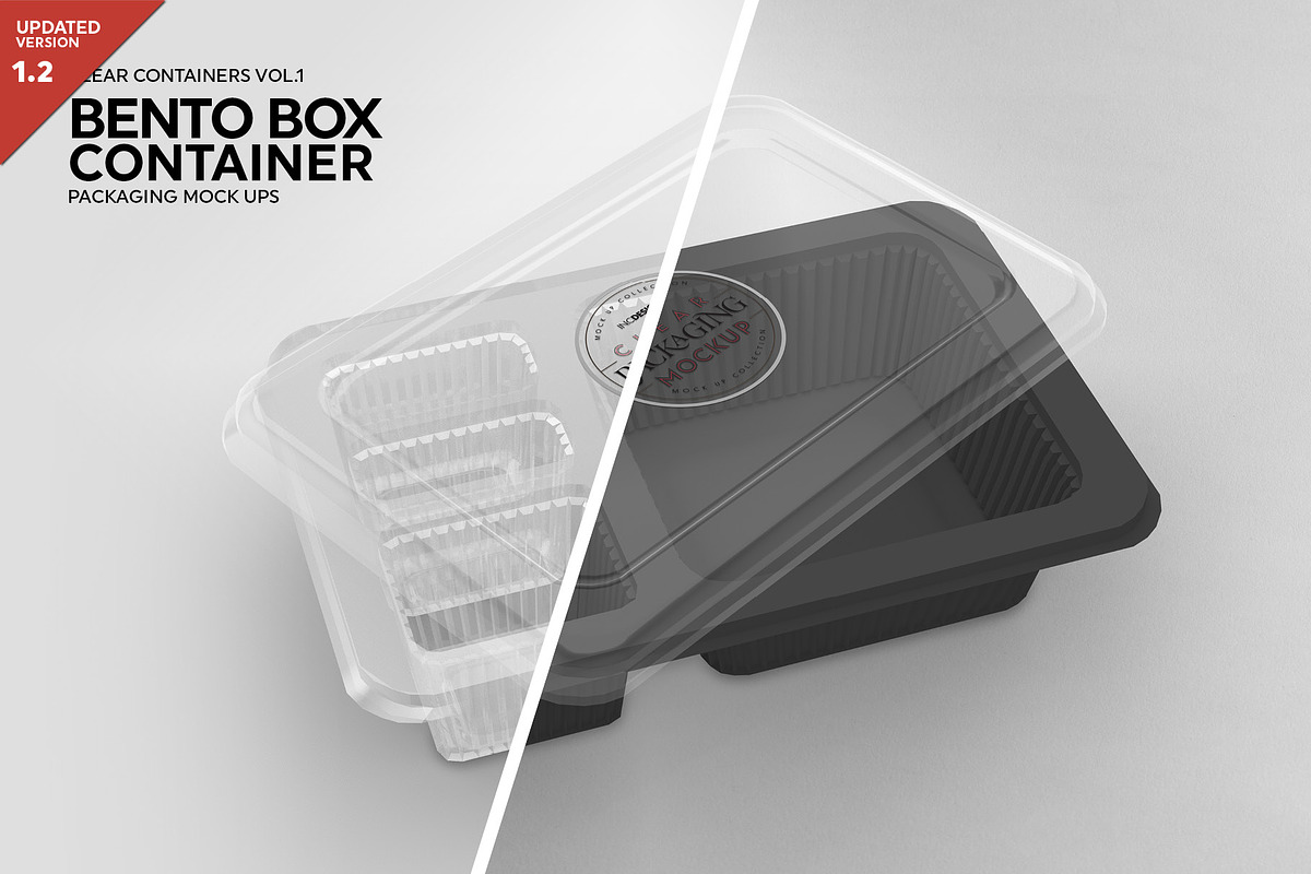 Bento Box Container Mockup, a Cups & Container Mockup by INCDesign (Photo 1 of 7)