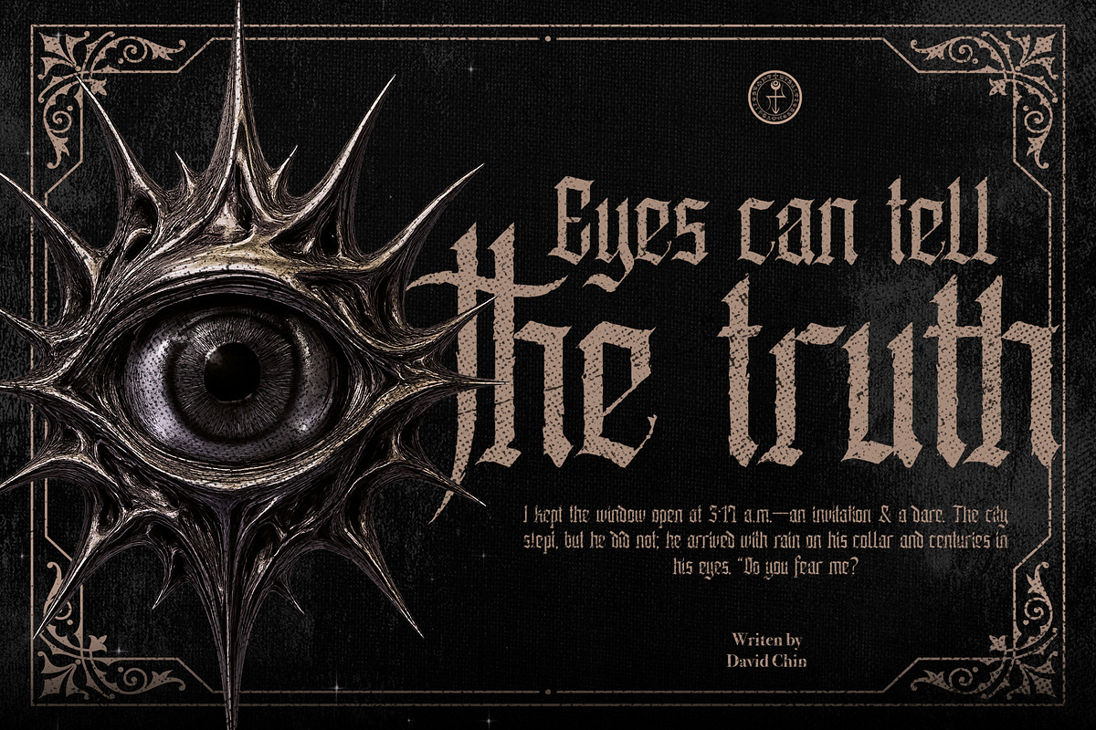 Enathica - Vampire Horror Font, a Blackletter Font by Inviline.co (Photo 7 of 15)