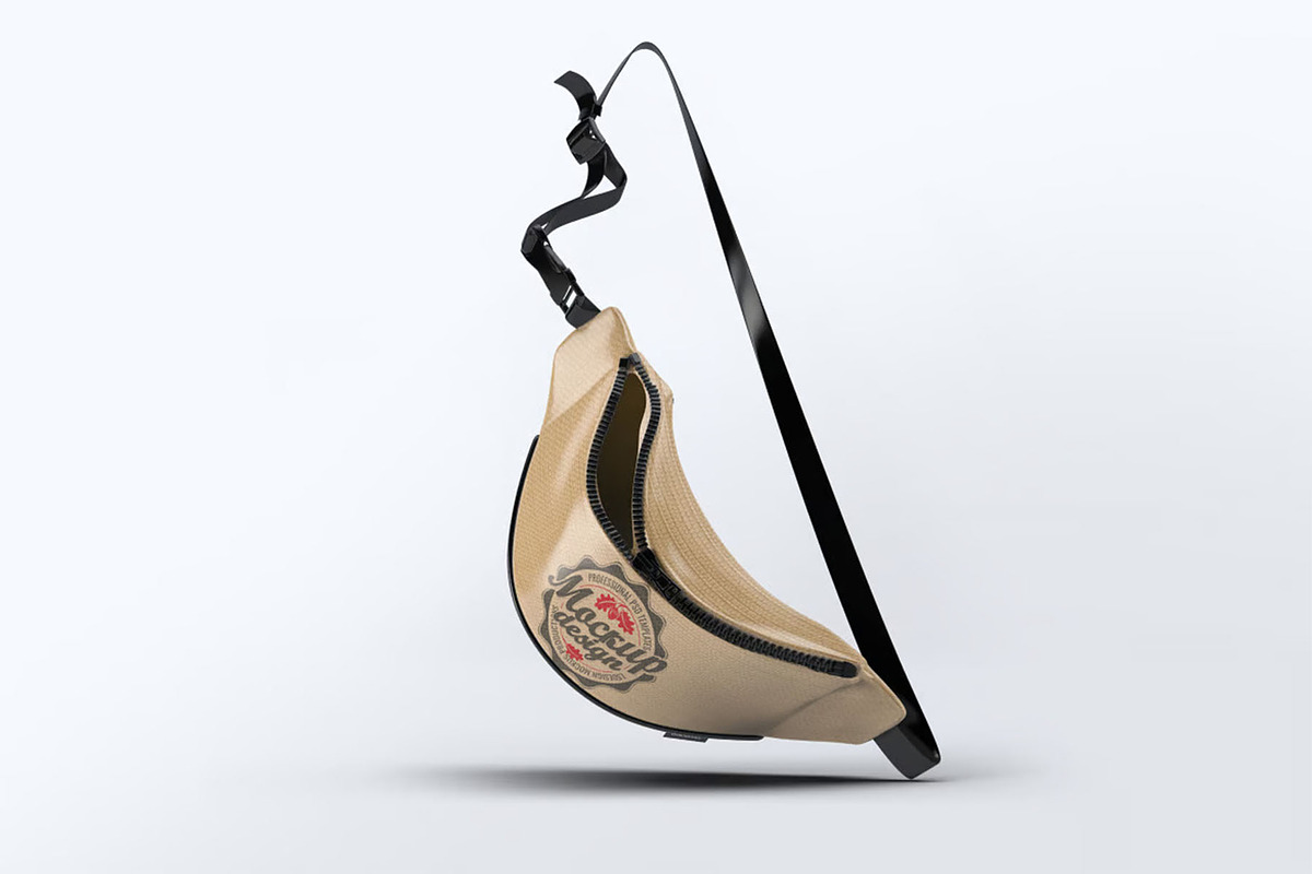 Bum Bag Mockup, an Advertising Mockup by Hubzway (Photo 3 of 6)