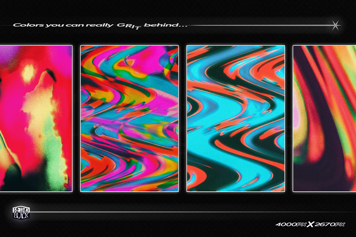 32 Retro Gradient Textures, a Texture Graphic by Retro Black Studio (Photo 4 of 13)
