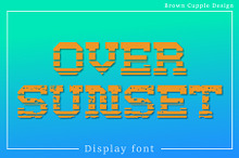 Over Sunset - Display Font