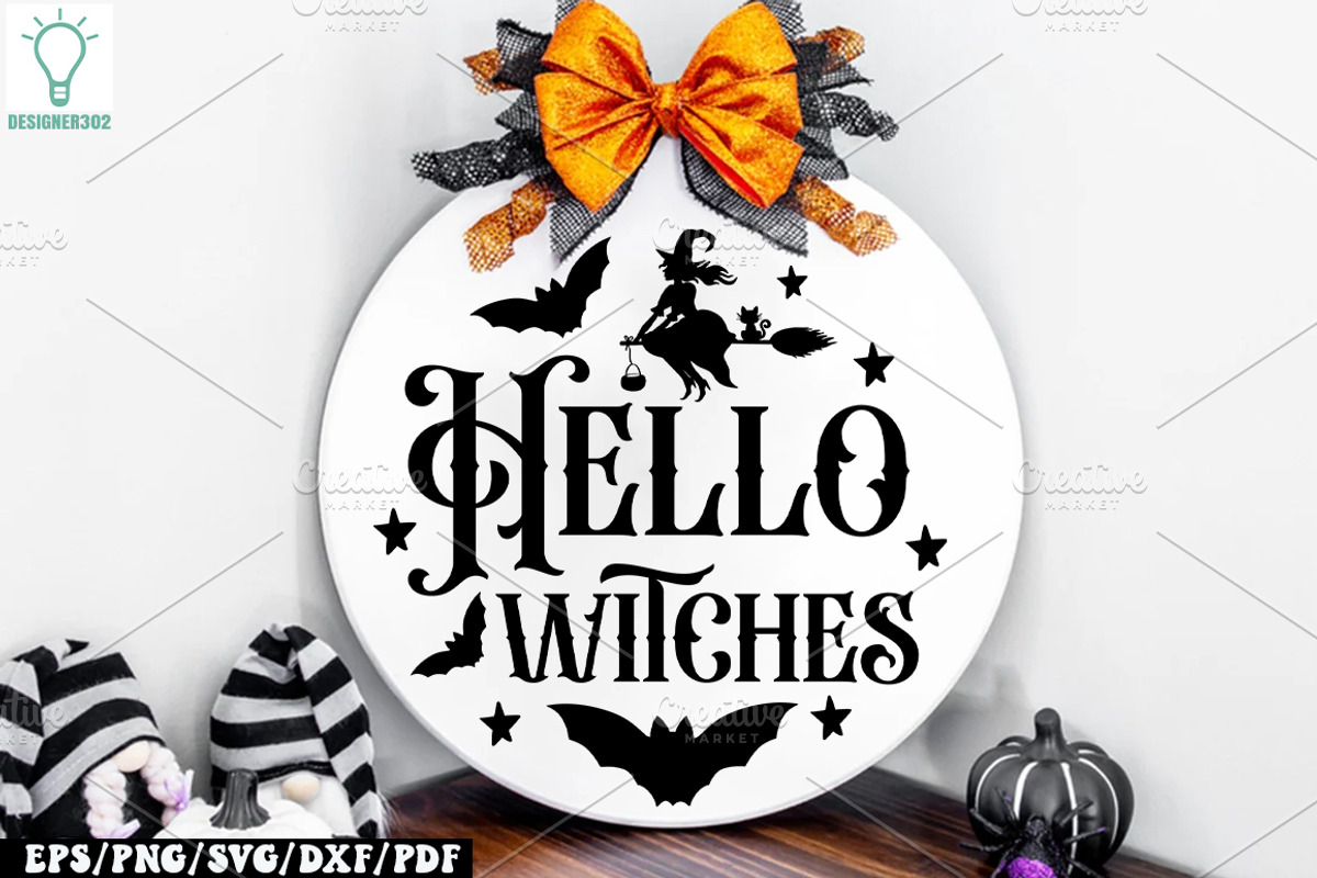 Halloween Round Sign SVG Bundle, a Graphic by Designer302 (Photo 10 of 17)