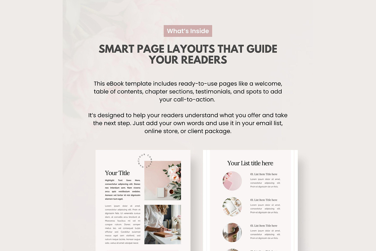 Canva Template Blush Lead Magnet, a Marketing Template by Hayley's Digital Hub (Photo 6 of 10)