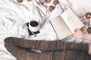 Cozy Mood. Line Art Seasonal Women, a Seasonal Illustration by AnMark (Thumbnail 6 of 10)