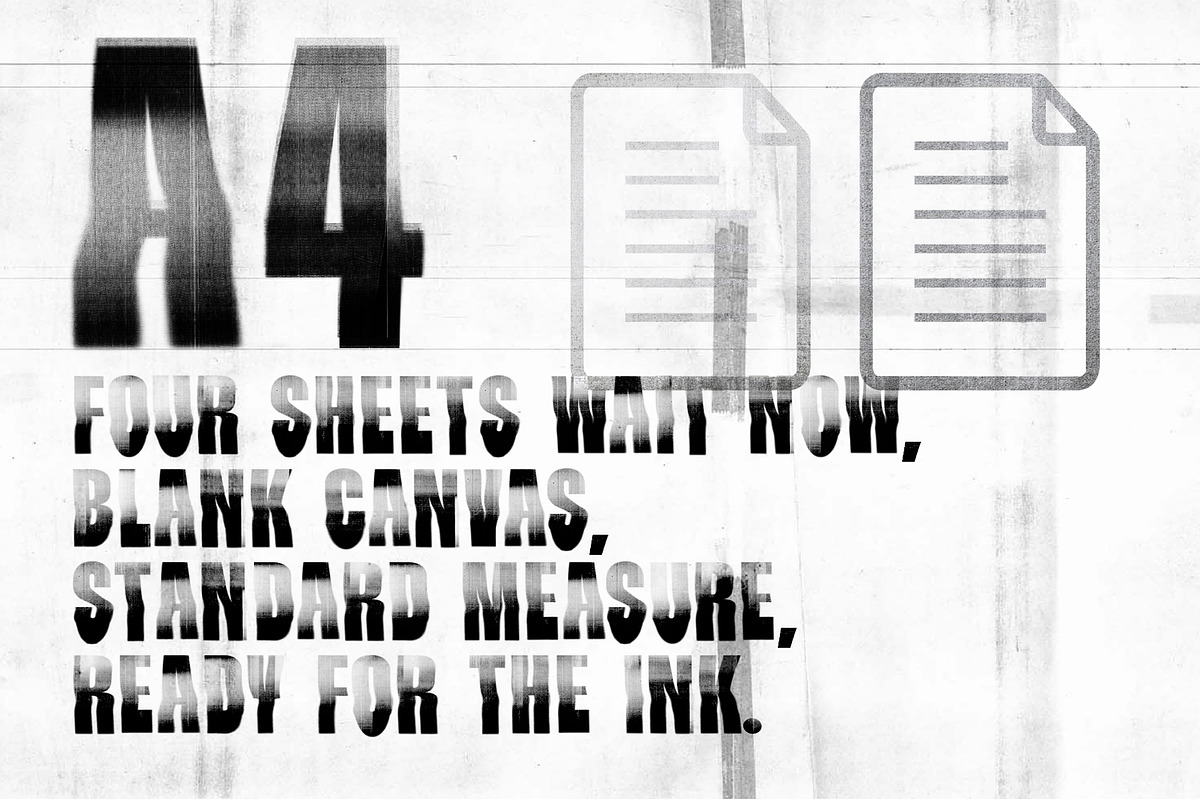 Zerrrox | Photocopier SVG font, a Sans Serif Font by Drawwwn (Photo 7 of 12)