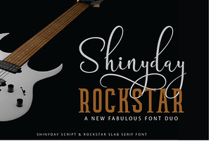 Shinyday & ROCKSTAR font duo