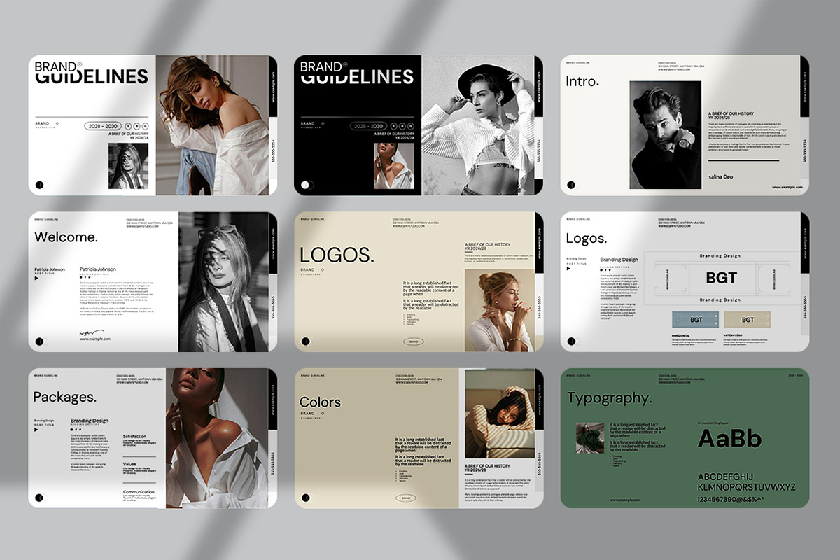 Brand Guidelines Presentation Templa, a Presentation Template by Alvi-Studio (Photo 2 of 7)