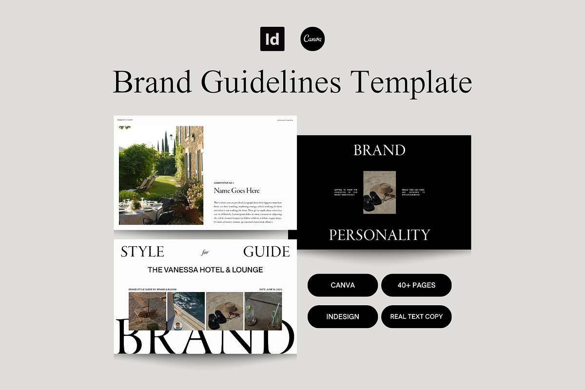 Luxury Brand Guidelines Templates, a Presentation Template by Brand & Bloom (Photo 10 of 10)
