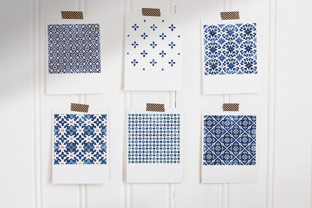 Morocco & Azulejos seamless patterns, a Pattern Graphic by Tabita's shop (Photo 12 of 18)
