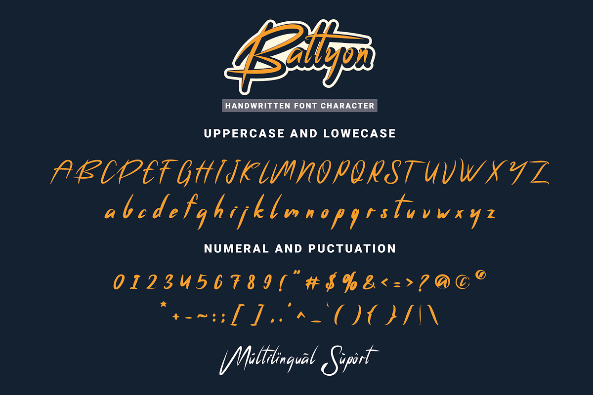 Battyon Handwritten, a Handwritten Font by JprintStudio (Photo 5 of 5)